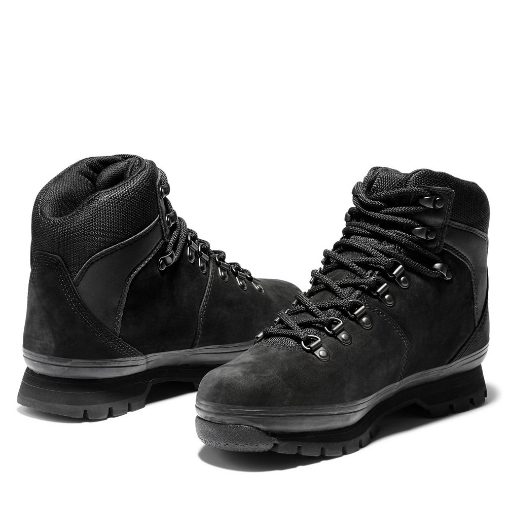 Timberland Αθλητικα Παπουτσια Γυναικεια Μαυρα - Euro Hiker Mixed-Media Waterproof Boots - Greece 186